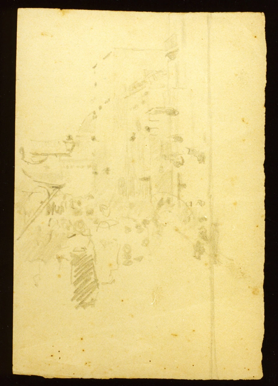 Veduta di mercato a Napoli - Certosa di san Martino, Napoli